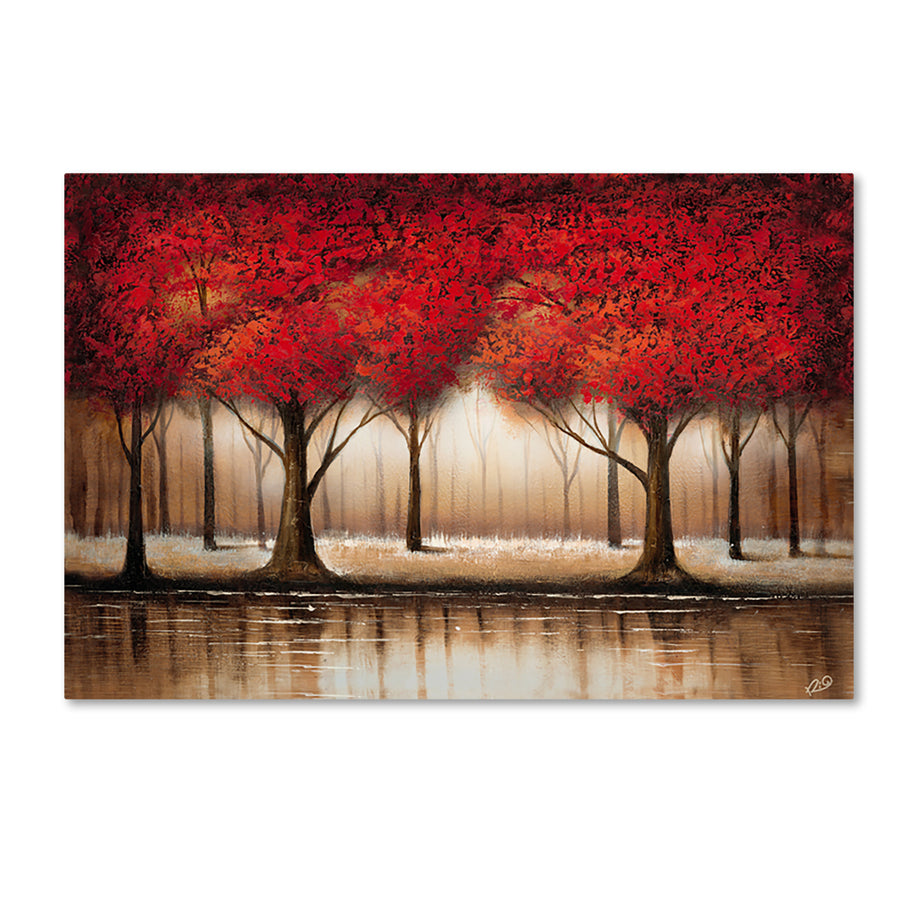 Rio Parade of Red Trees Canvas Art 16 x 24 Image 1