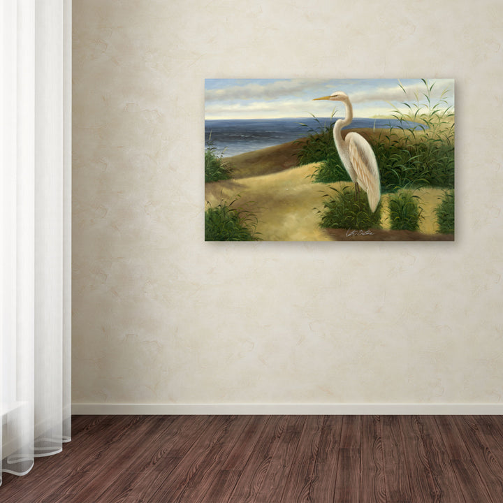 Victor Giton One Heron at the Beach Canvas Art 16 x 24 Image 3