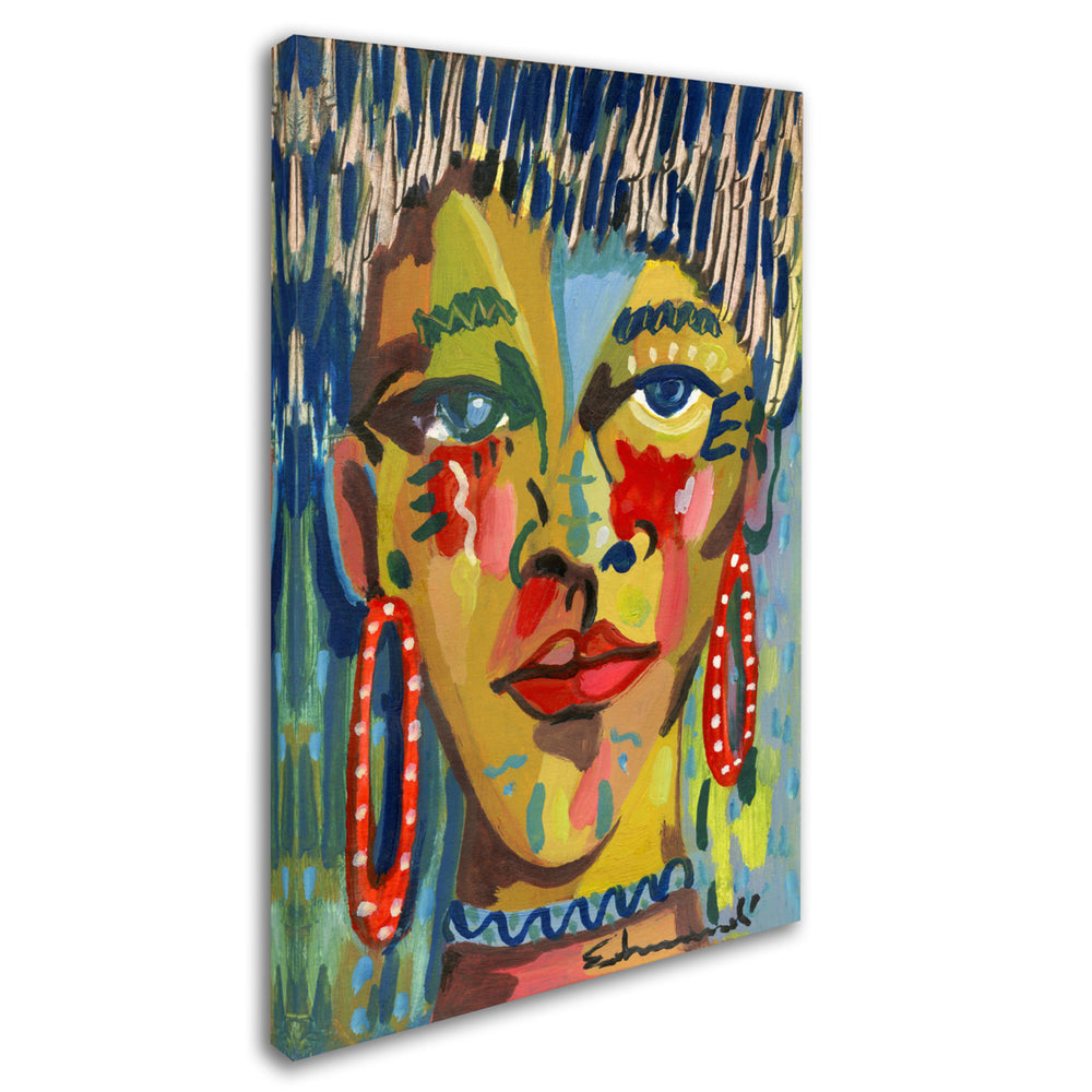 Echemerdia Red Earing Canvas Art 16 x 24 Image 2