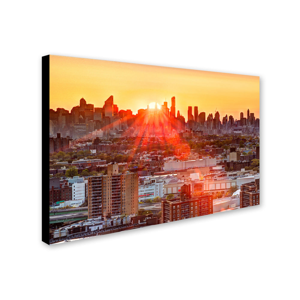David Ayash Midtown Sunset Canvas Art 16 x 24 Image 2