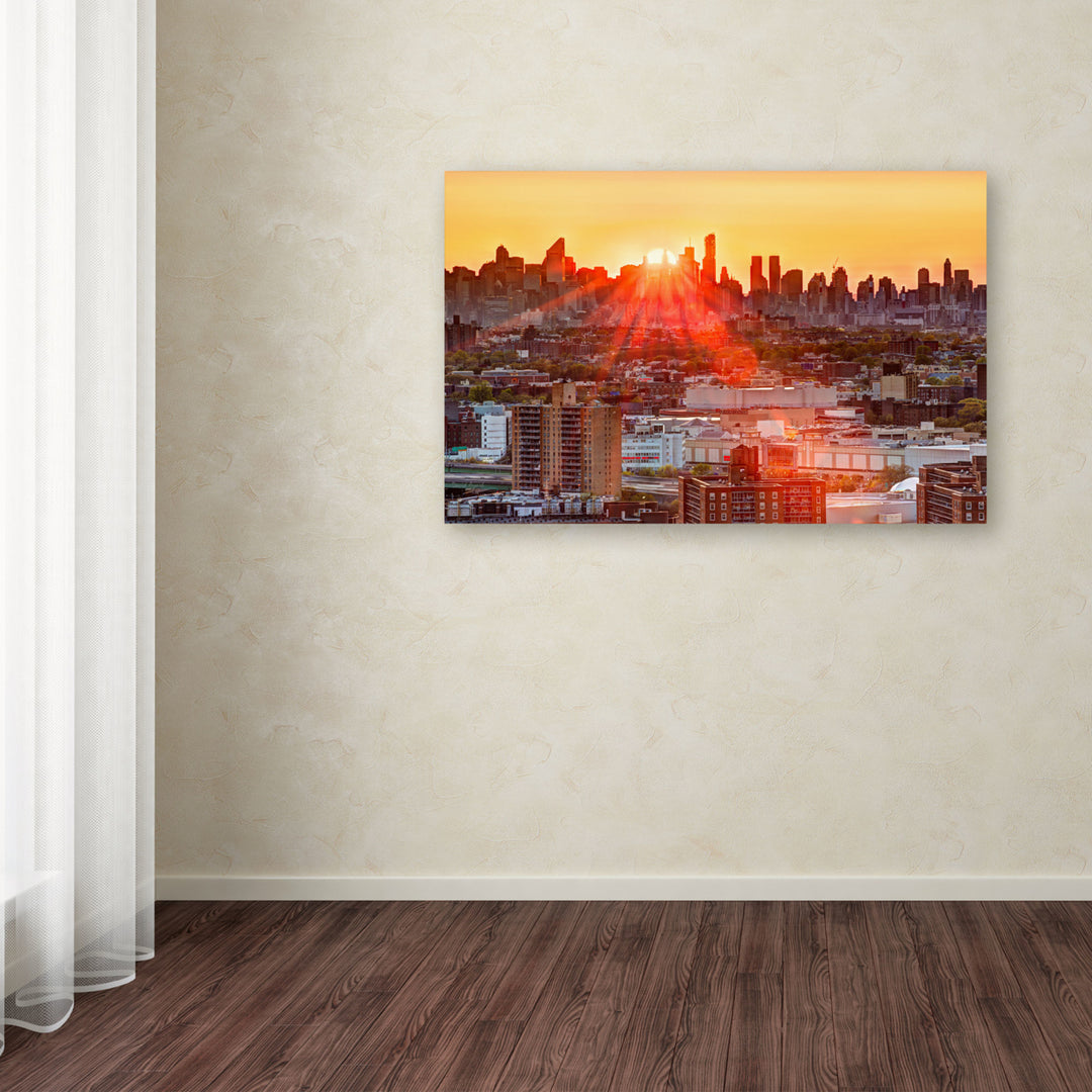 David Ayash Midtown Sunset Canvas Art 16 x 24 Image 3