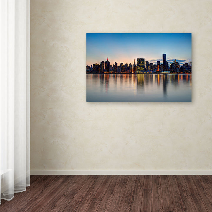 David Ayash Midtown NYC Over the East River-I Canvas Art 16 x 24 Image 3