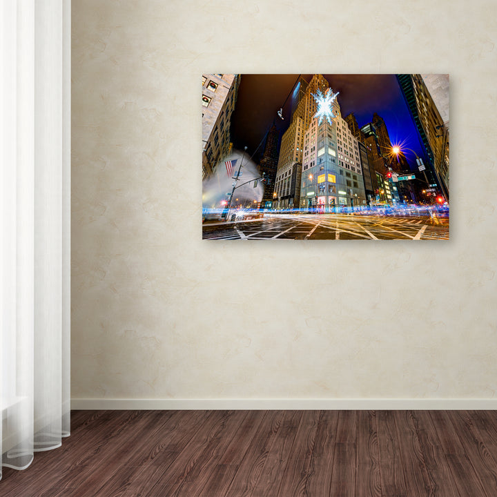 David Ayash Christmas in  York Canvas Art 16 x 24 Image 3
