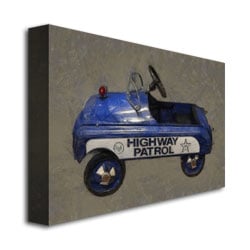Michelle Calkins Highway Patrol Pedal Car Canvas Art 16 x 24 Image 3