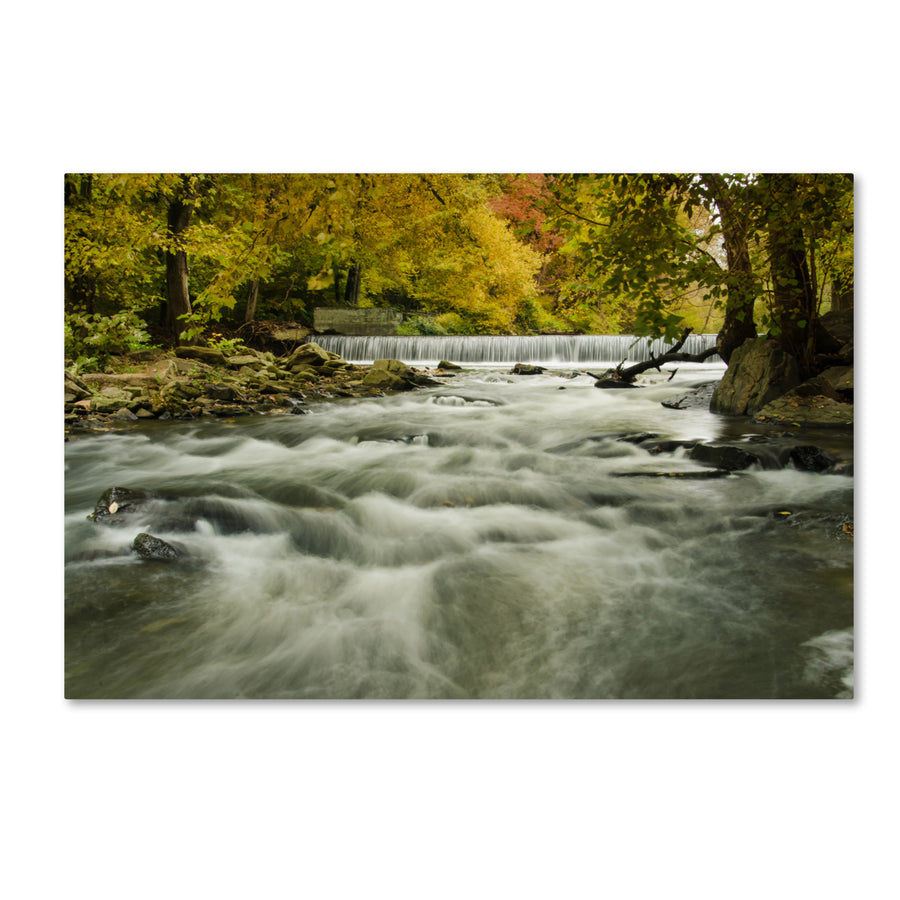 PIPA Fine Art Hoopes Falls in the Autumn Canvas Art 16 x 24 Image 1