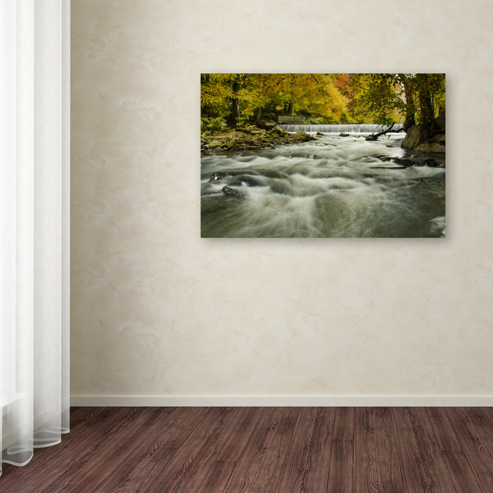 PIPA Fine Art Hoopes Falls in the Autumn Canvas Art 16 x 24 Image 3