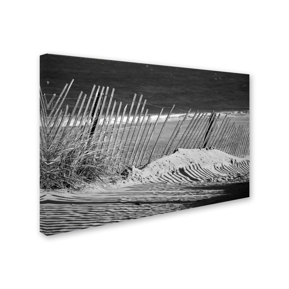 PIPA Fine Art Sandy Beach Fence Canvas Art 16 x 24 Image 2