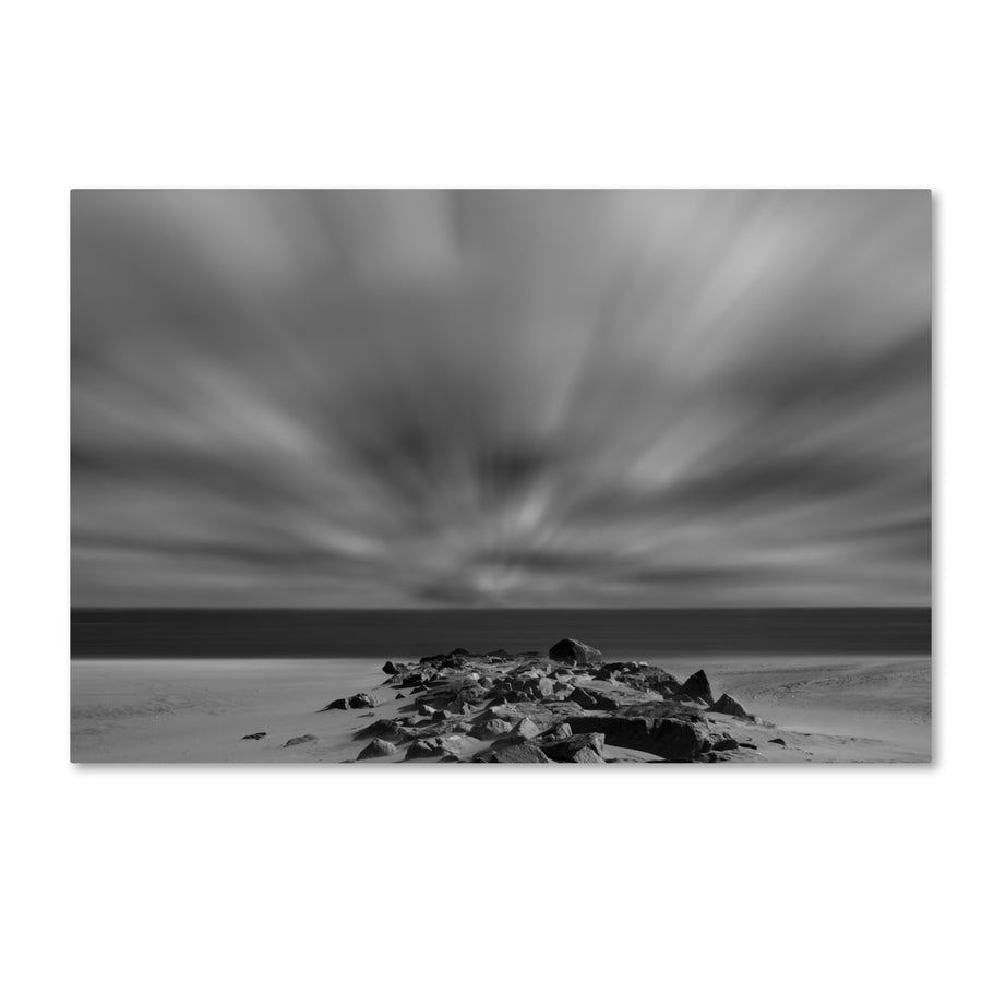 PIPA Fine Art Windy Beach Canvas Art 16 x 24 Image 1