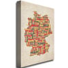 Michael Tompsett Germany - Cities Text Map Canvas Art 16 x 24 Image 2