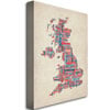 Michael Tompsett UK - Cities Text Map Canvas Art 16 x 24 Image 2