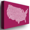 Michael Tompsett US City Map X Canvas Art 16 x 24 Image 2