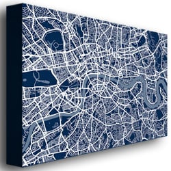 Michael Tompsett London Street Map III Canvas Art 16 x 24 Image 3