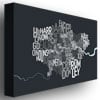 Michael Tompsett London Borough Text Map Canvas Art 16 x 24 Image 2