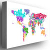 Michael Tompsett Typographic Text Map Canvas Art 16 x 24 Image 2