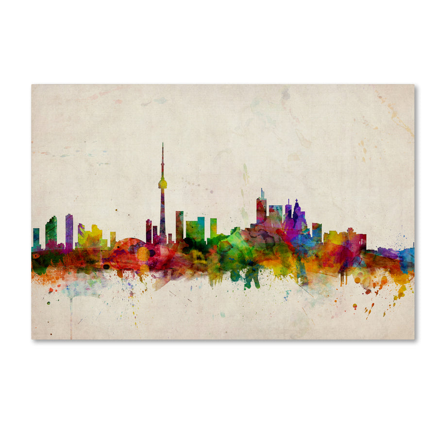 Michael Tompsett Toronto Skyline Canvas Art 16 x 24 Image 1