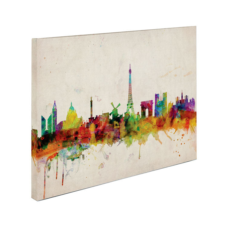 Michael Tompsett Paris Skyline Canvas Art 16 x 24 Image 3