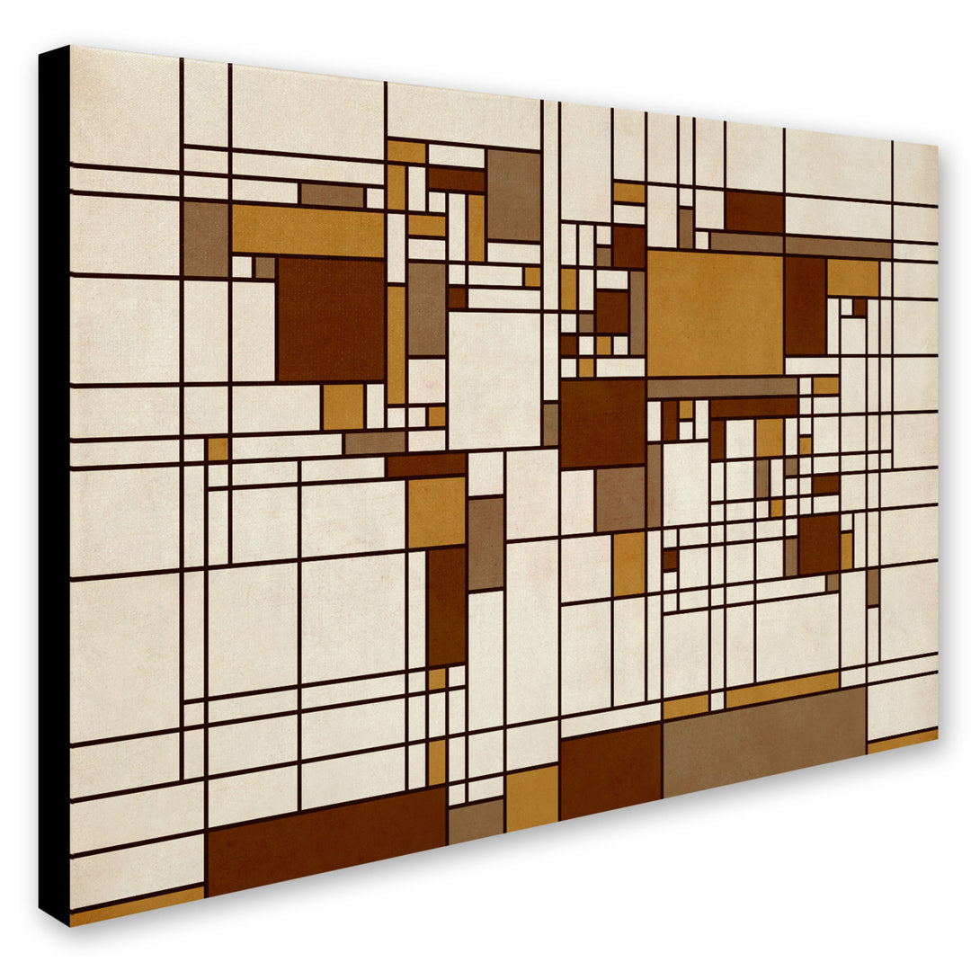 Michael Tompsett Mondrian World Map Canvas Art 16 x 24 Image 2