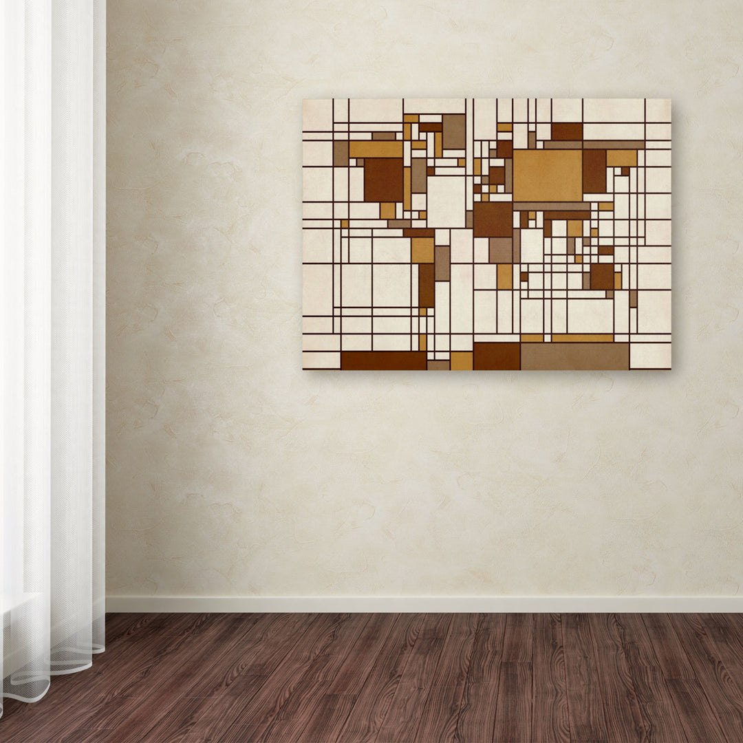 Michael Tompsett Mondrian World Map Canvas Art 16 x 24 Image 3