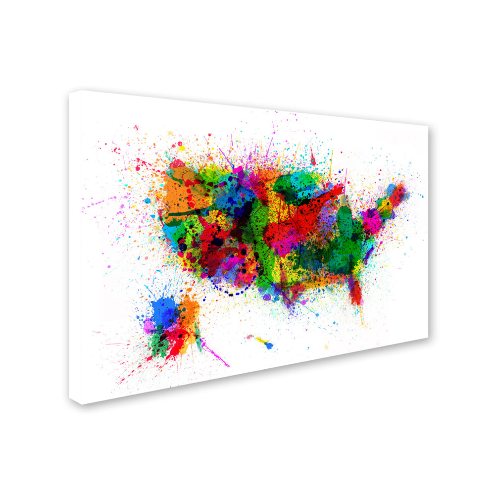 Michael Tompsett US Paint Splashes Canvas Art 16 x 24 Image 2