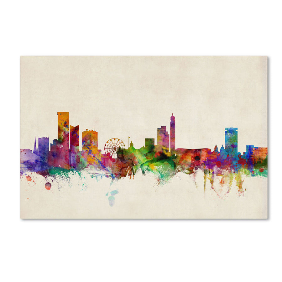 Michael Tompsett Birmingham England Skyline II Canvas Art 16 x 24 Image 1