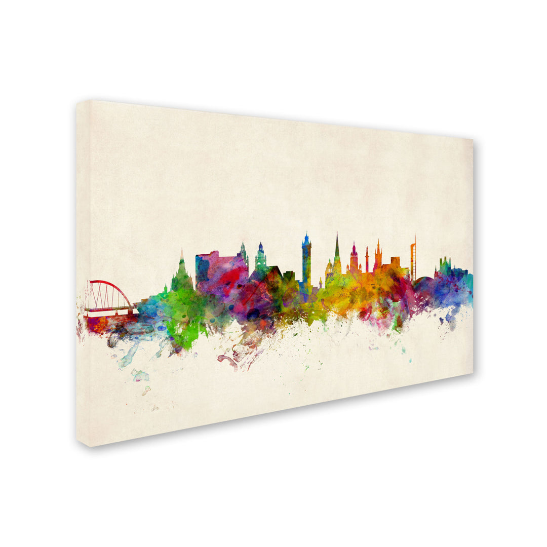 Michael Tompsett Glasgow Scotland Skyline Canvas Art 16 x 24 Image 2