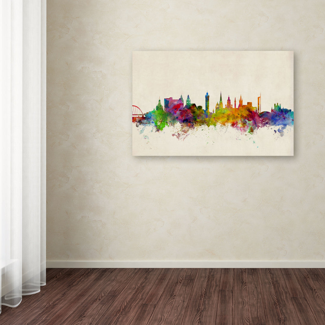 Michael Tompsett Glasgow Scotland Skyline Canvas Art 16 x 24 Image 3