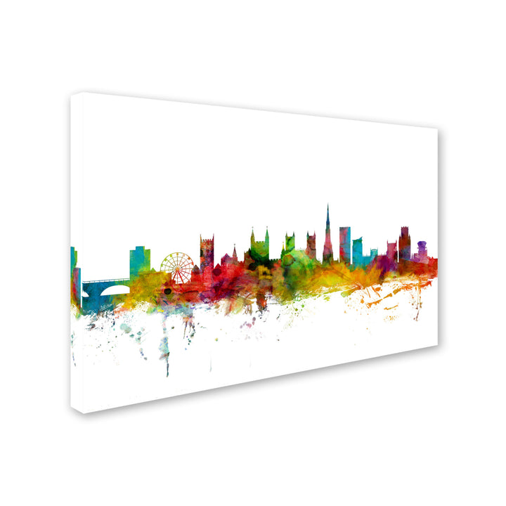 Michael Tompsett Bristol England Skyline II Canvas Art 16 x 24 Image 2