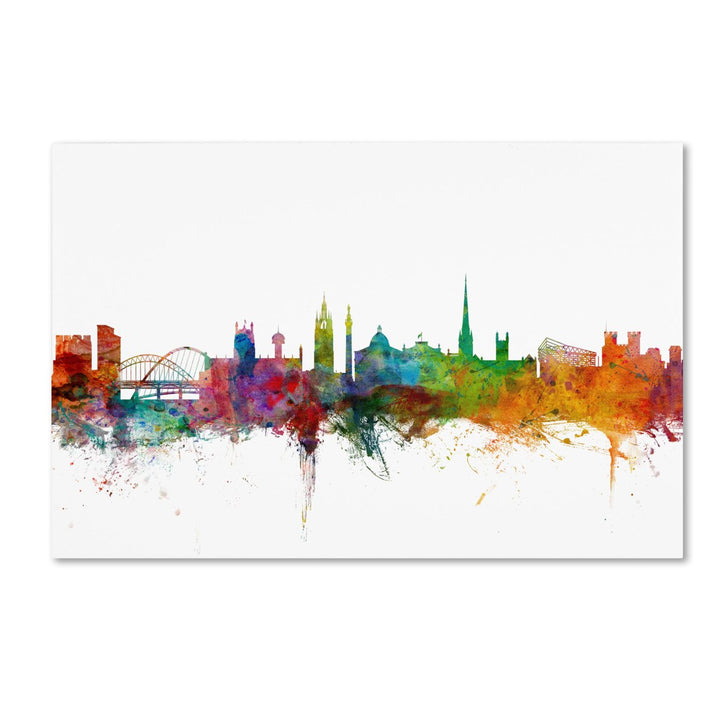 Michael Tompsett Newcastle England Skyline II Canvas Art 16 x 24 Image 1