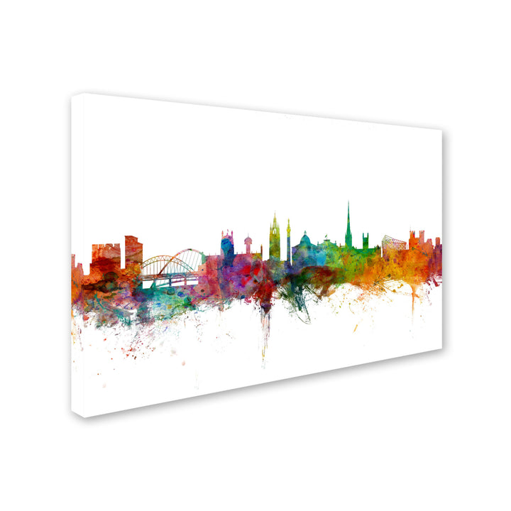 Michael Tompsett Newcastle England Skyline II Canvas Art 16 x 24 Image 2