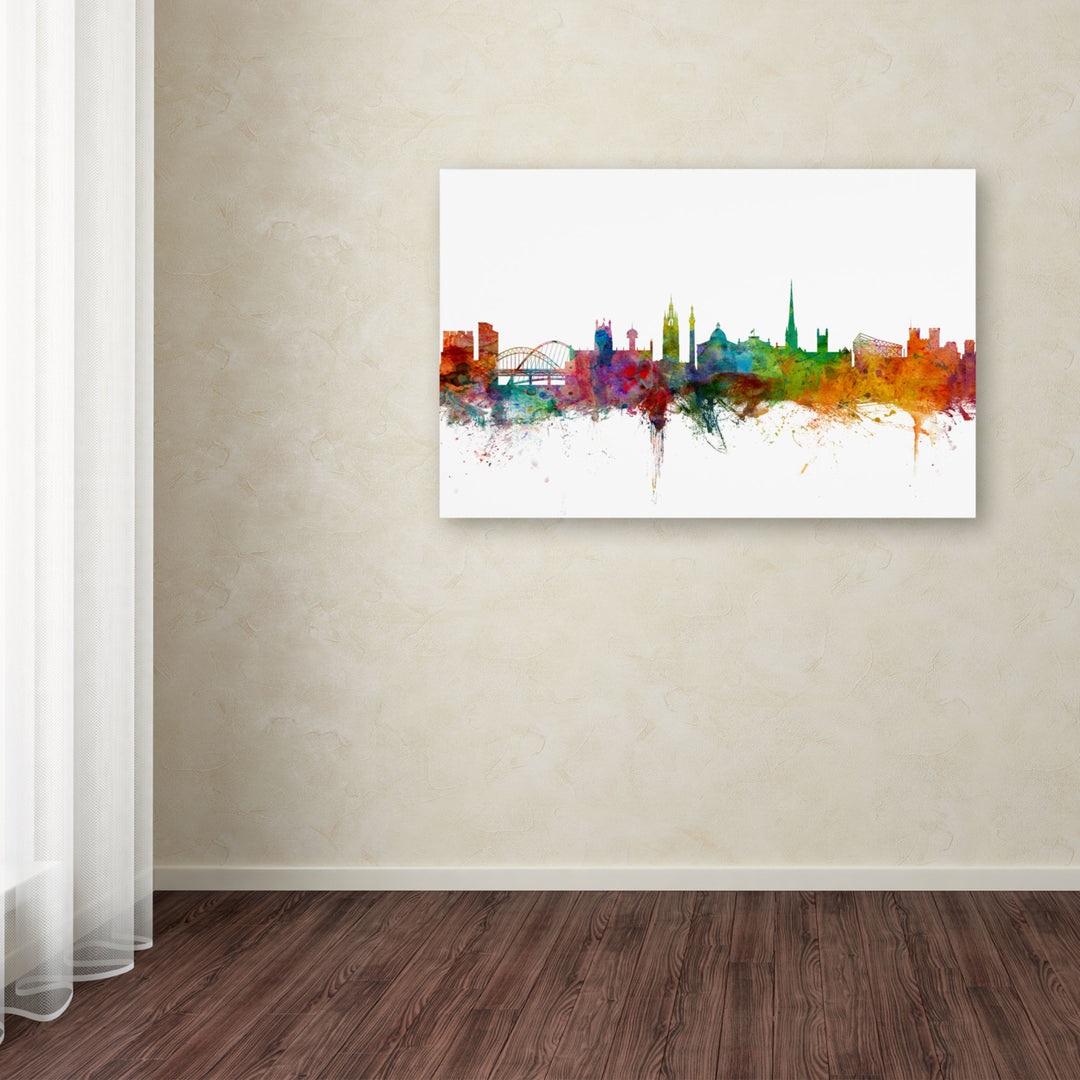 Michael Tompsett Newcastle England Skyline II Canvas Art 16 x 24 Image 3