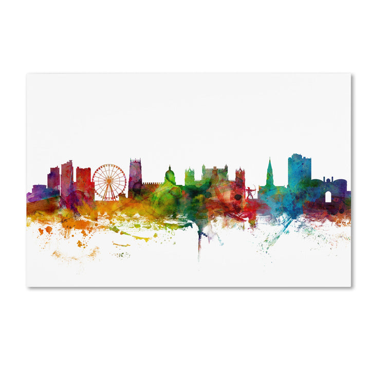 Michael Tompsett Nottingham England Skyline II Canvas Art 16 x 24 Image 1