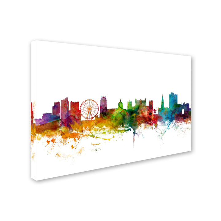 Michael Tompsett Nottingham England Skyline II Canvas Art 16 x 24 Image 2