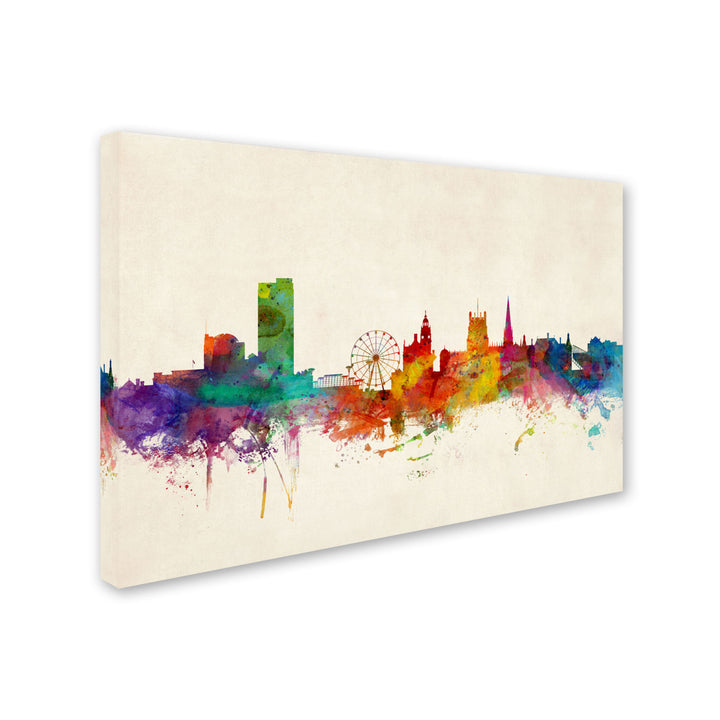 Michael Tompsett Sheffield England Skyline Canvas Art 16 x 24 Image 2