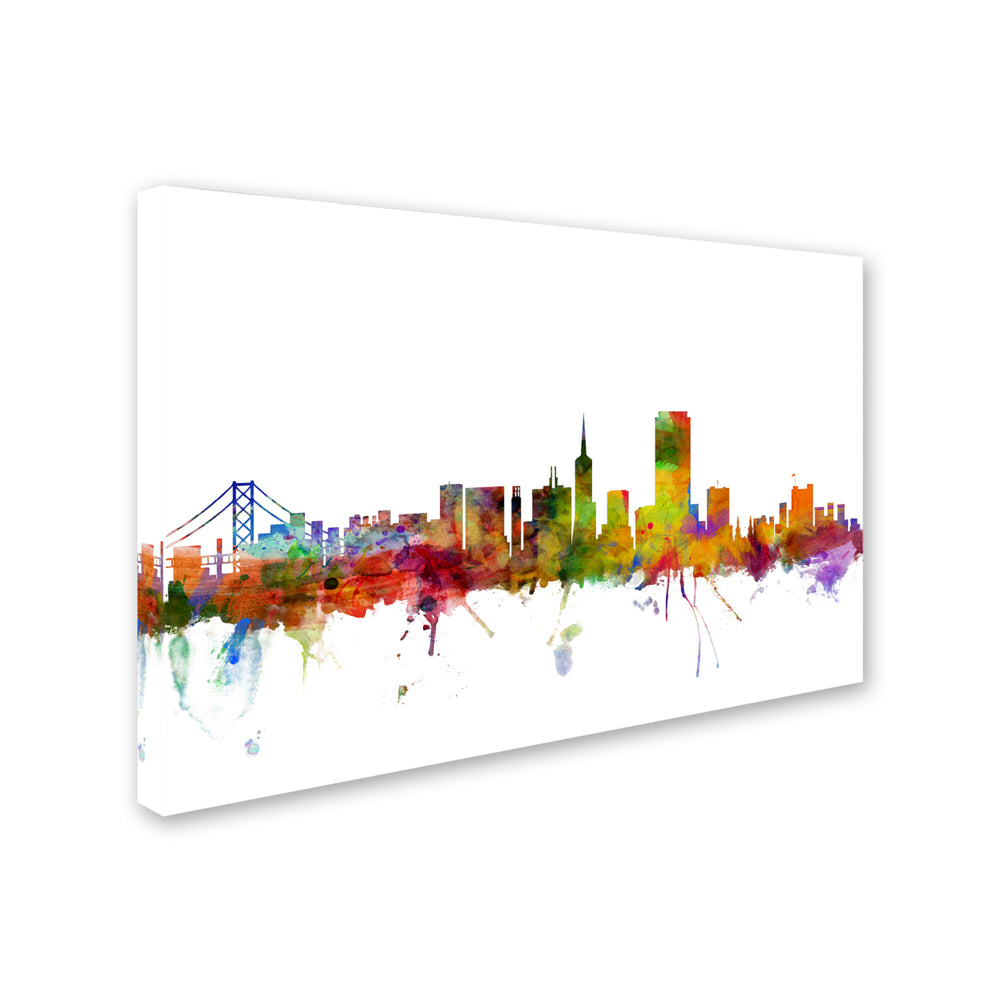 Michael Tompsett San Francisco City Skyline Canvas Art 16 x 24 Image 2
