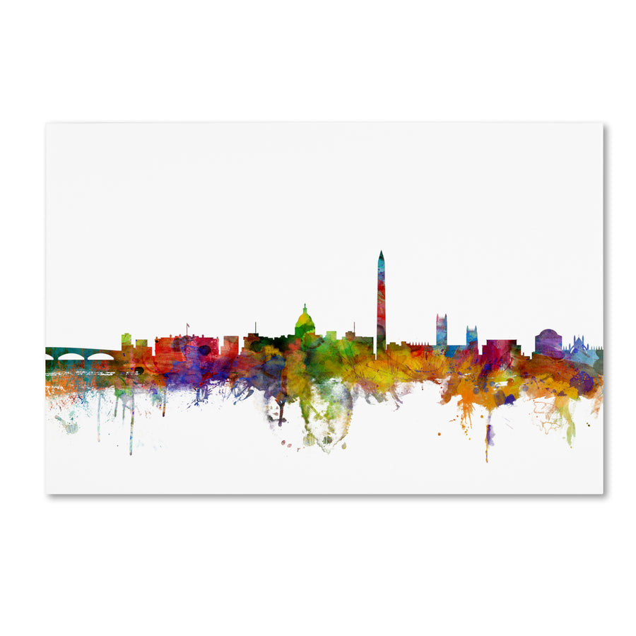 Michael Tompsett Washington DC Skyline II Canvas Art 16 x 24 Image 1