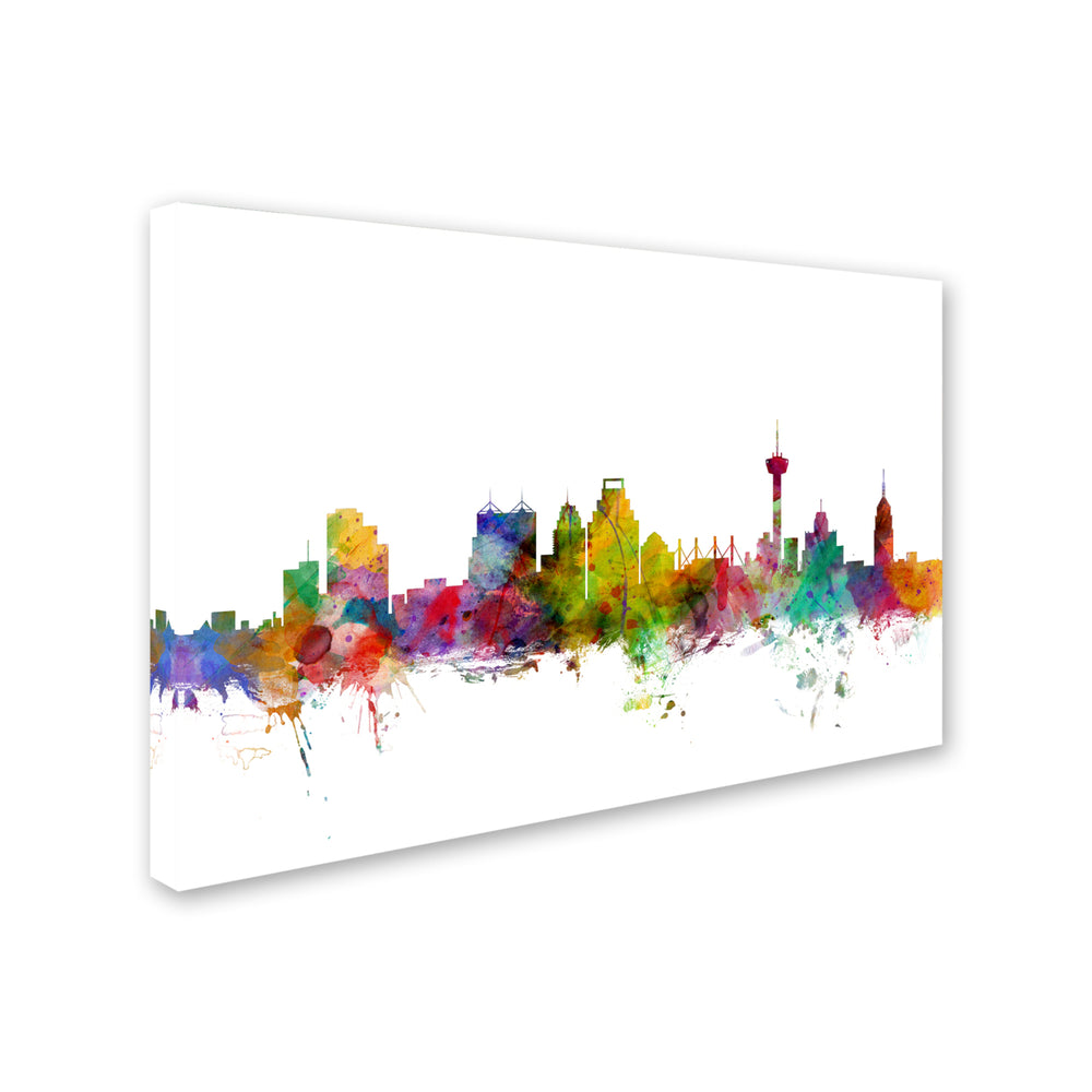 Michael Tompsett San Antonio Texas Skyline Canvas Art 16 x 24 Image 2