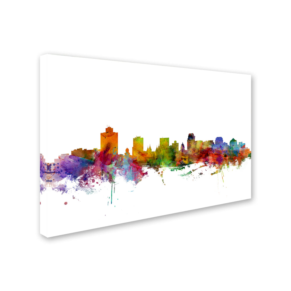 Michael Tompsett Salt Lake City Skyline Canvas Art 16 x 24 Image 2