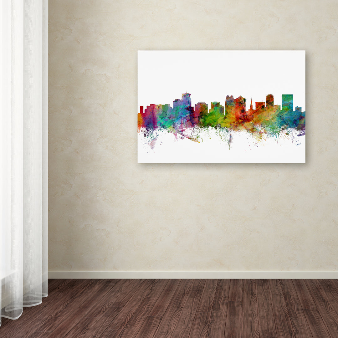 Michael Tompsett Orlando Florida Skyline Canvas Art 16 x 24 Image 3