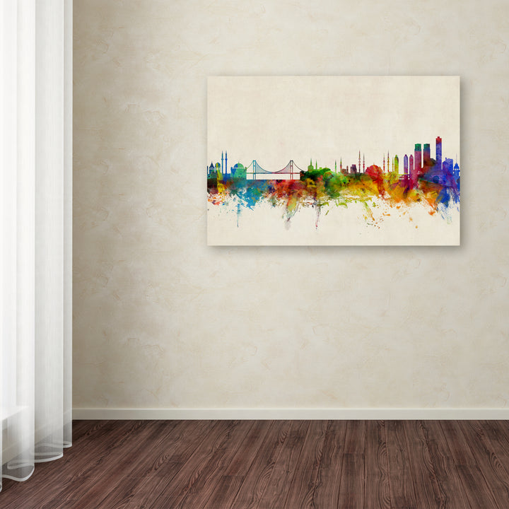 Michael Tompsett Istanbul Turkey Skyline Canvas Art 16 x 24 Image 3