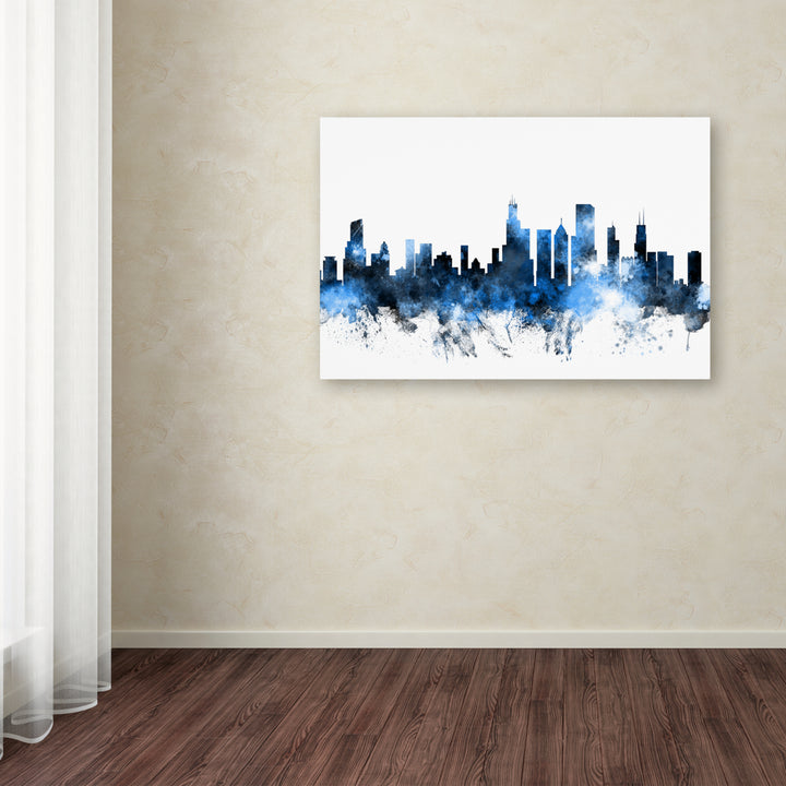 Michael Tompsett Chicago Illinois Skyline II Canvas Art 16 x 24 Image 3