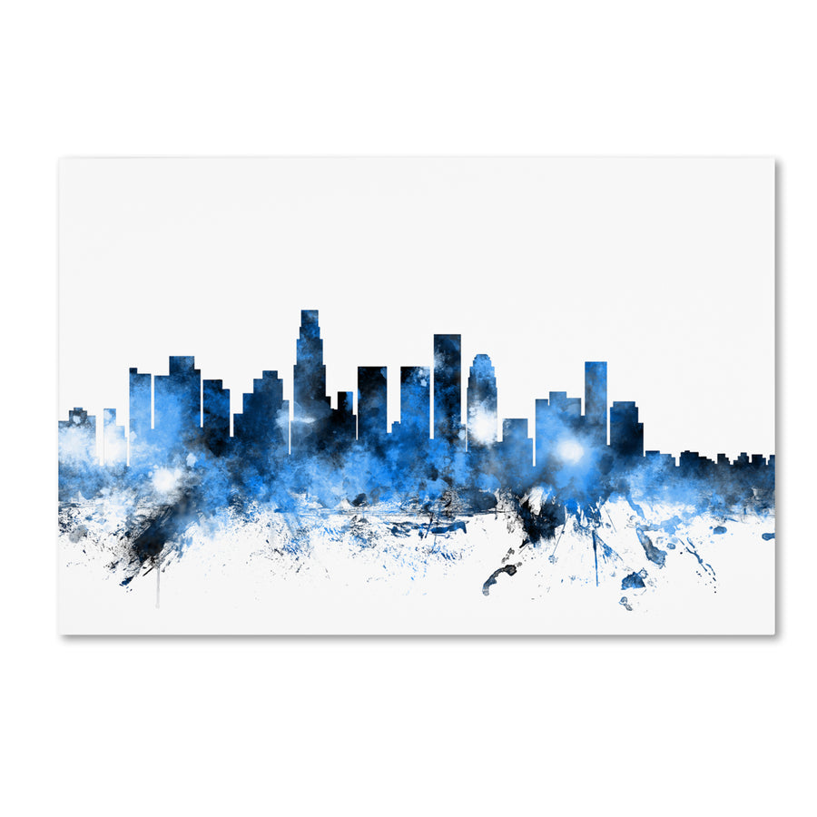 Michael Tompsett Los Angeles California Skyline II Canvas Art 16 x 24 Image 1