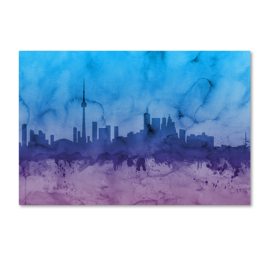 Michael Tompsett Toronto Canada Skyline II Canvas Art 16 x 24 Image 1