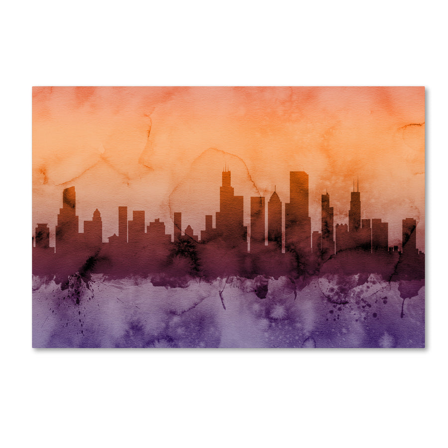 Michael Tompsett Chicago Illinois Skyline III Canvas Art 16 x 24 Image 1
