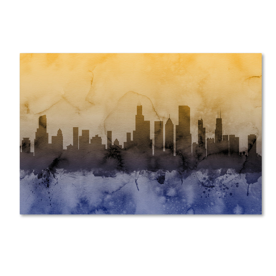 Michael Tompsett Chicago Illinois Skyline IV Canvas Art 16 x 24 Image 1
