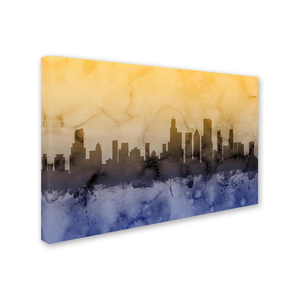 Michael Tompsett Chicago Illinois Skyline IV Canvas Art 16 x 24 Image 2