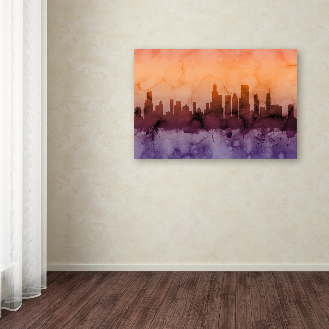 Michael Tompsett Chicago Illinois Skyline III Canvas Art 16 x 24 Image 3