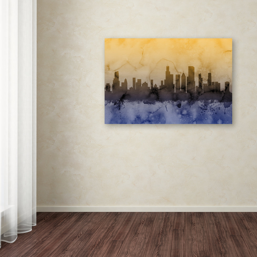 Michael Tompsett Chicago Illinois Skyline IV Canvas Art 16 x 24 Image 3