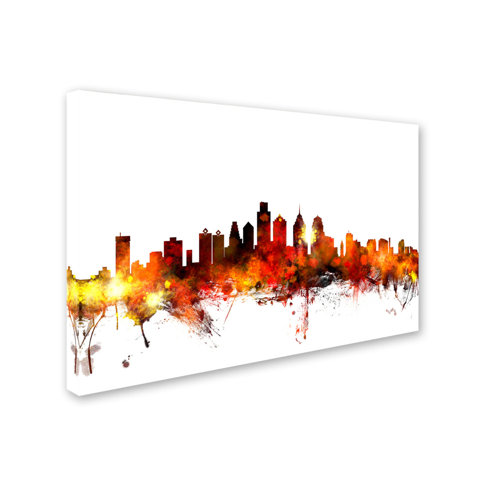 Michael Tompsett Philadelphia Pennsylvania Skyline III Canvas Art 16 x 24 Image 2