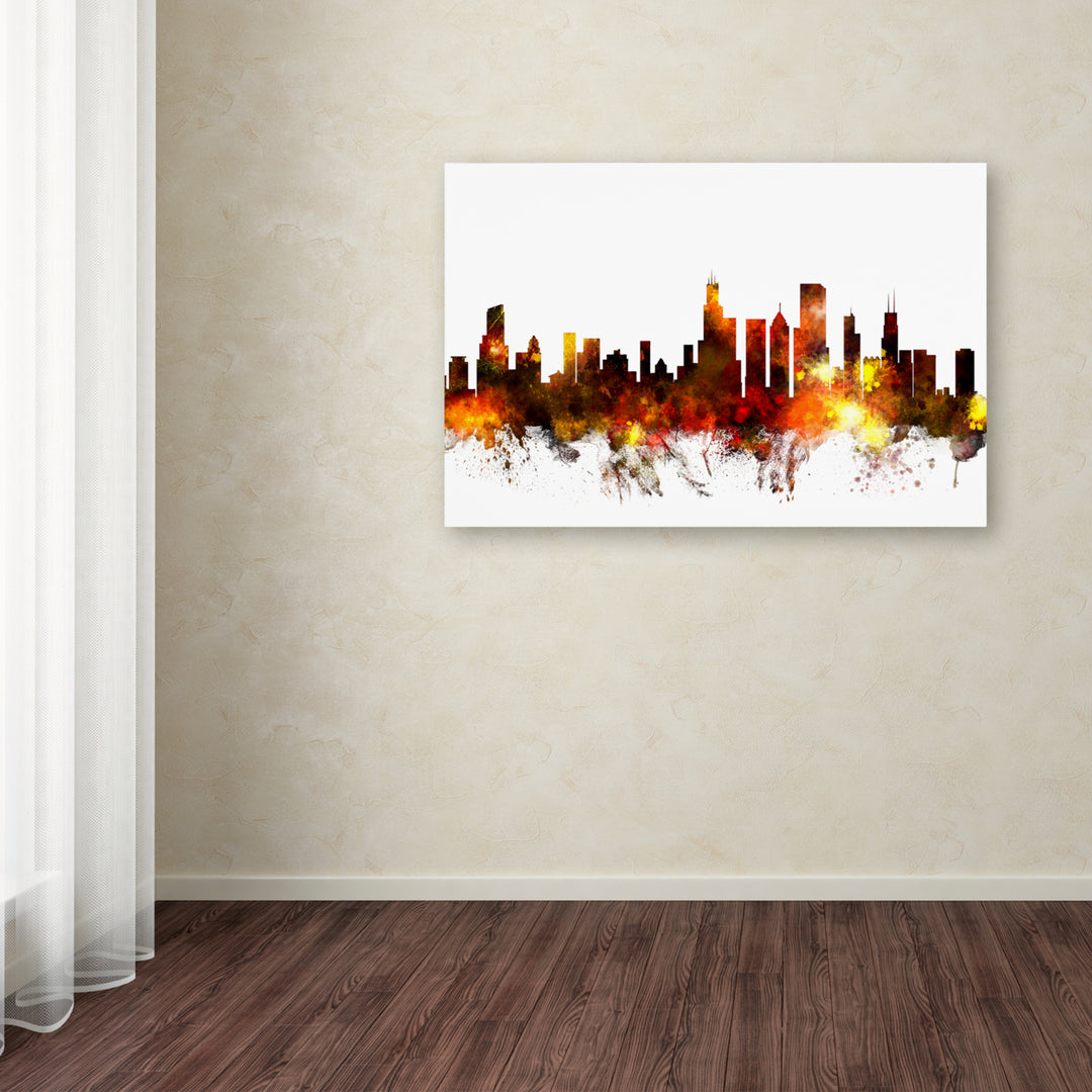 Michael Tompsett Chicago Illinois Skyline VI Canvas Art 16 x 24 Image 3