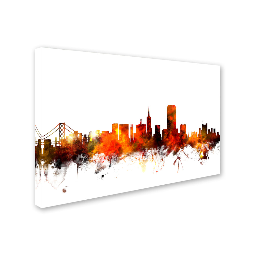 Michael Tompsett San Francisco City Skyline III Canvas Art 16 x 24 Image 2